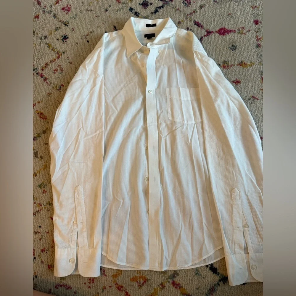 Jcrew Men’s White Slim Fit Button Down Size M